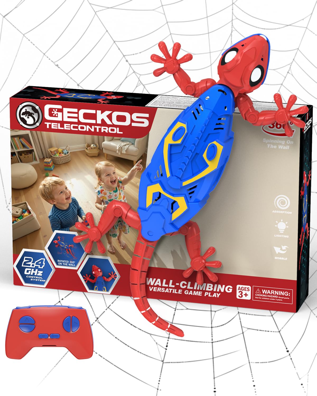 Wall Climbing Gecko Boy Toy Birthday Gift 3 4 5 6 7 8 9 10 11 12+ Year Old