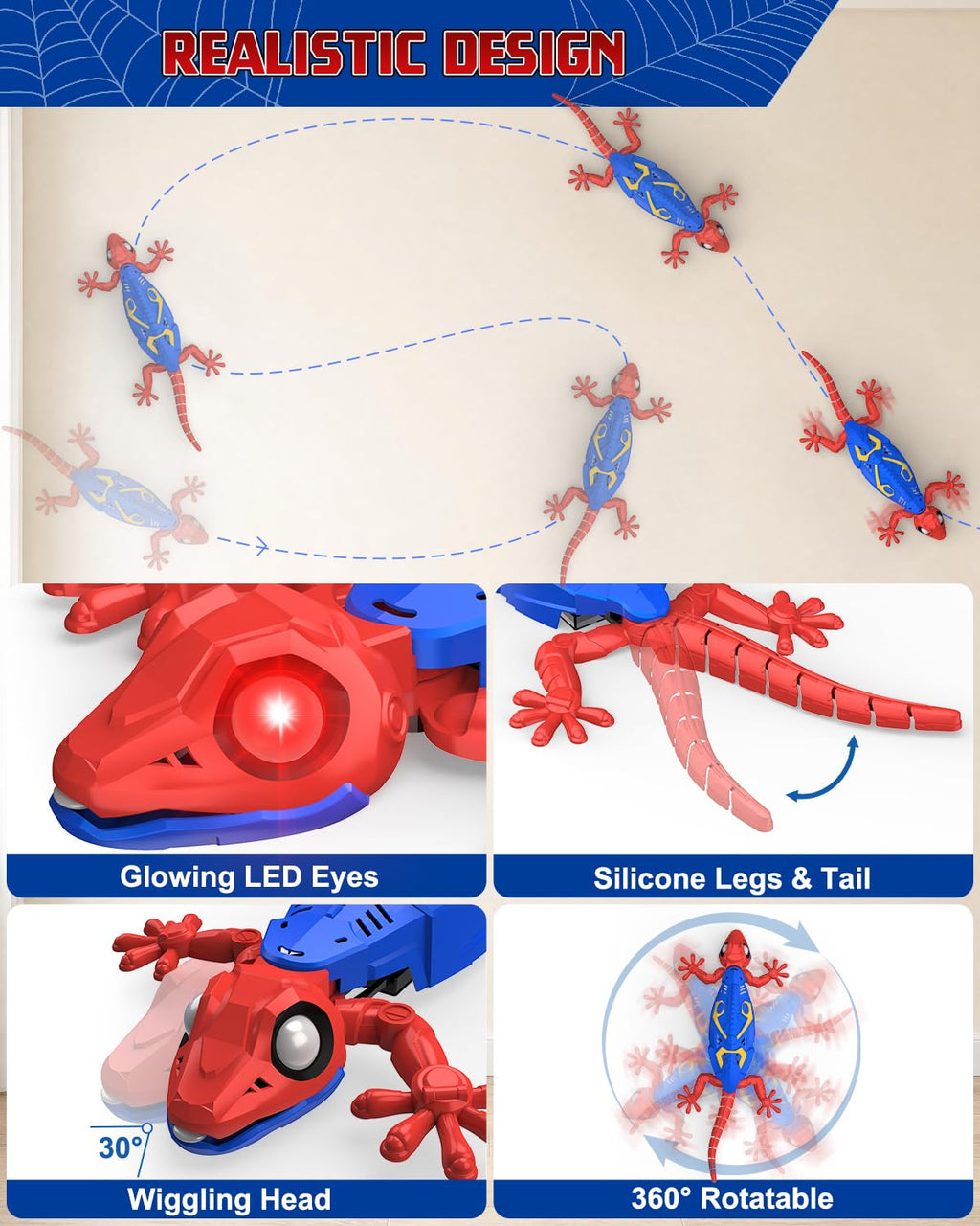 Wall Climbing Gecko Boy Toy Birthday Gift 3 4 5 6 7 8 9 10 11 12+ Year Old